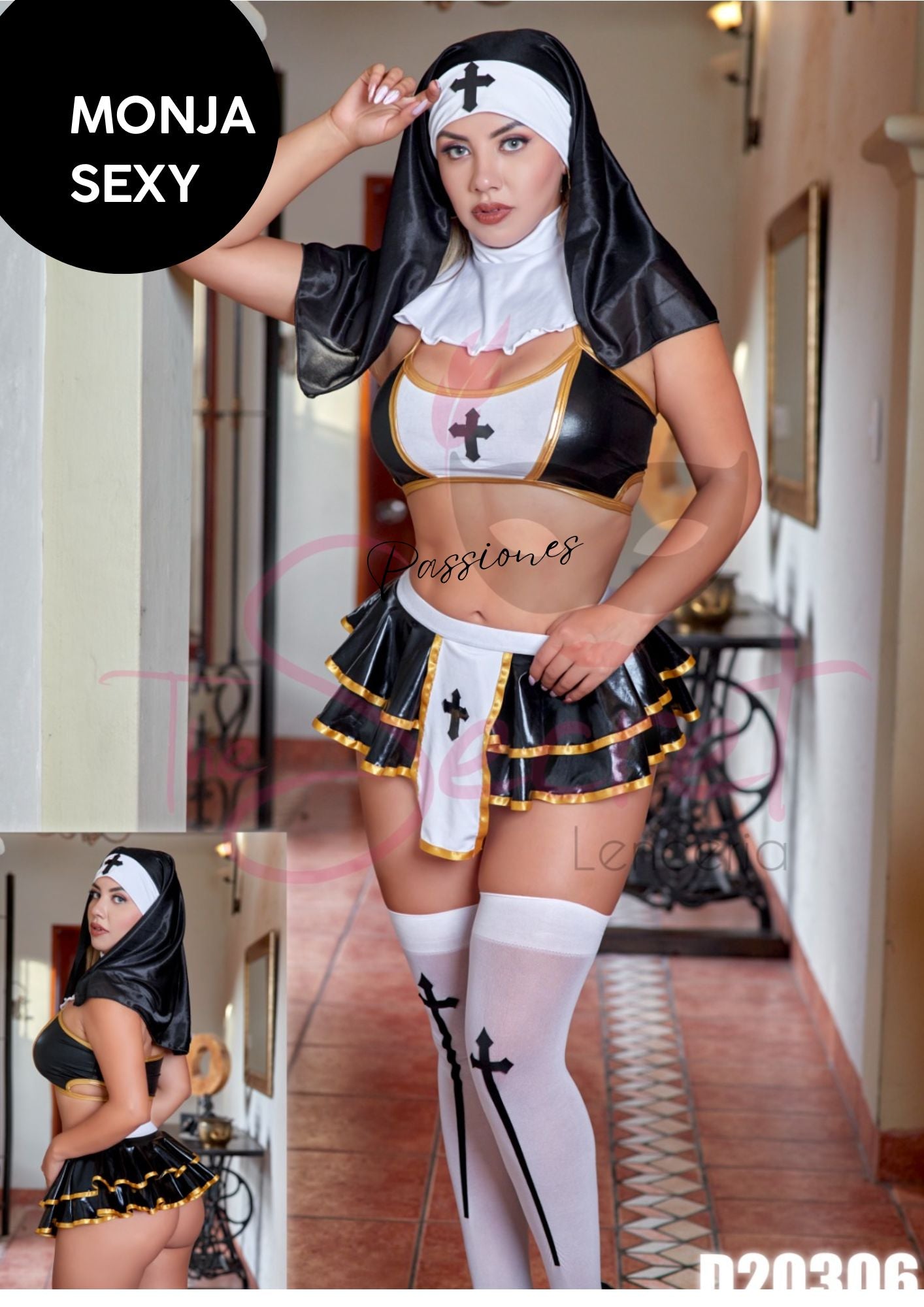 DISFRAZ MONJA SEXY