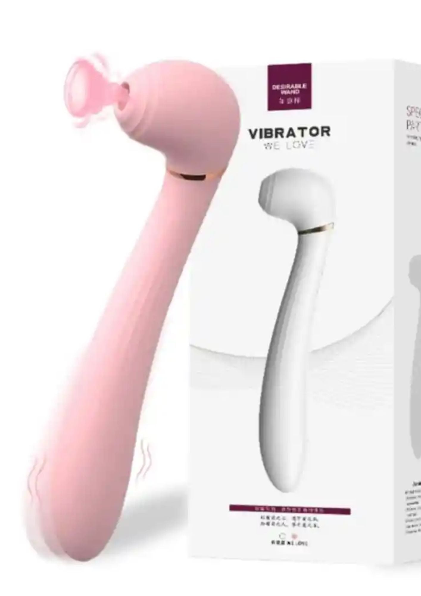VIBRADOR SUCCIONADOR MANGO